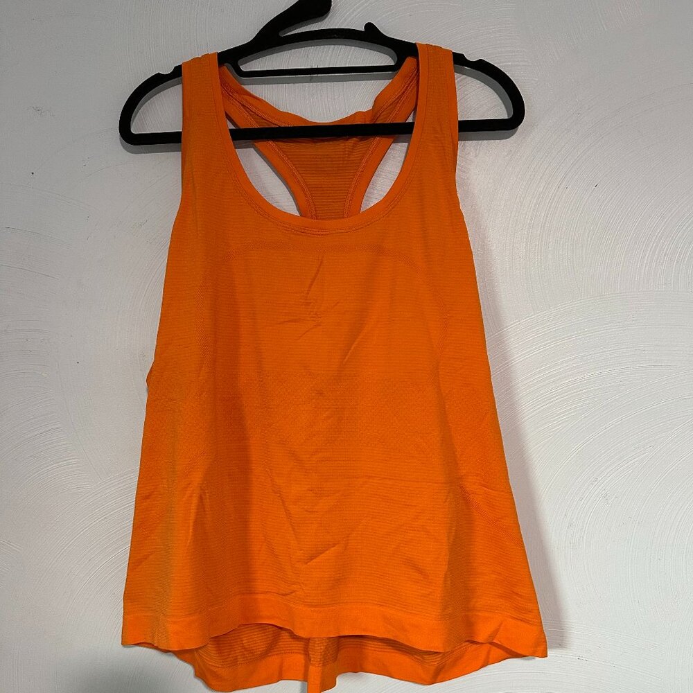 lululemon athletica Orange Racerback Tank Top